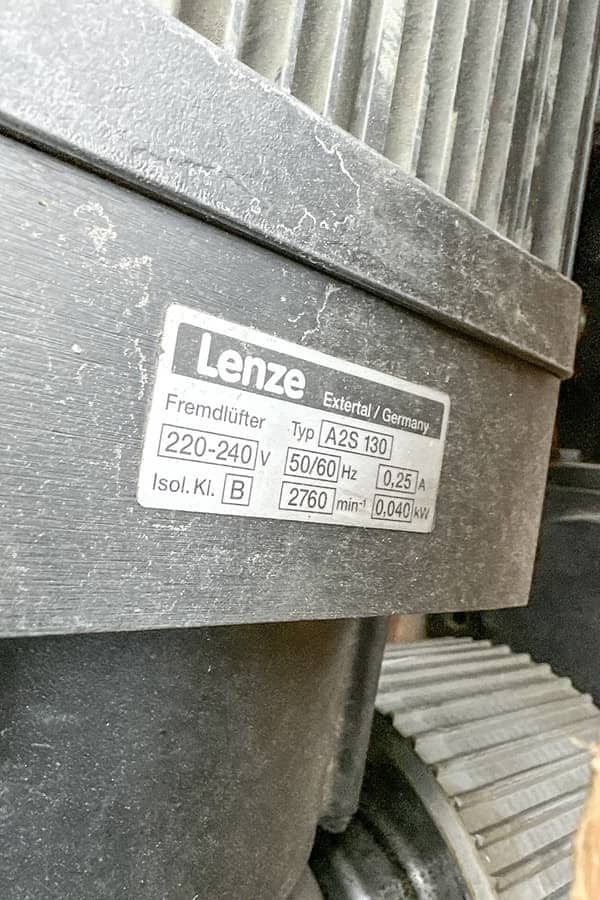 Lenze MCA 19S35 Servomotor 13,2 kW + VOGEL MKSH 8 Getriebe + Lenze A2S130 Lüfter – Bild 4