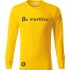 Krypto Bitcoin T-Shirt Shirt Funshirt - B Positiv - Gelb - Langarm - Größe M