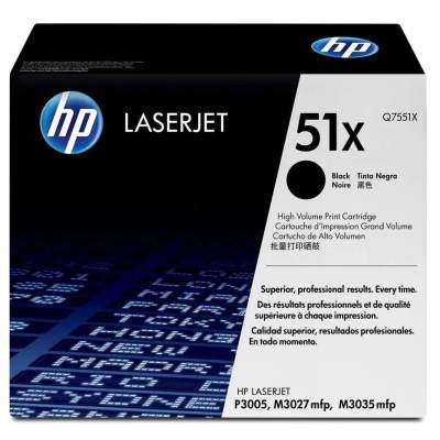 Original Toner HP Q7551xX - 51X - Schwarz - Neu