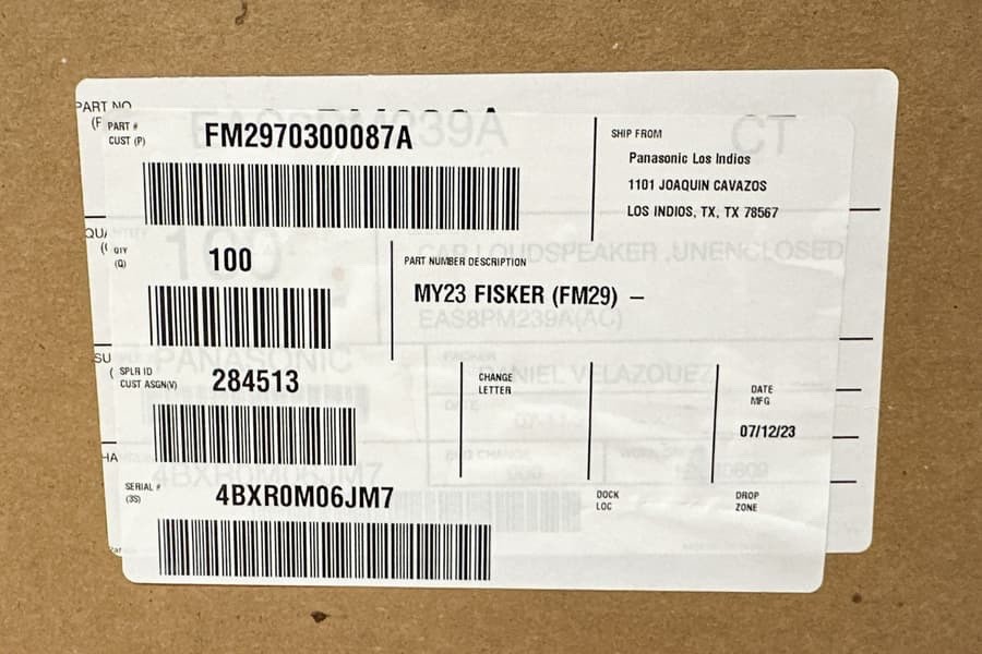 Fisker Fahrzeug Lautsprecher ELS Studio FM2970300087A (Panasonic) - 160 mm -NEU! – Bild 5