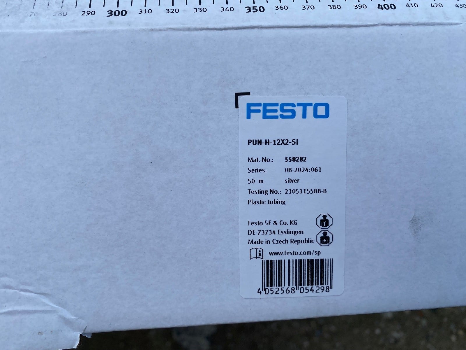 Festo Pneumatikschlauch - PUN-H-12X2-SI - Silver - 50m - Offen – Bild 4