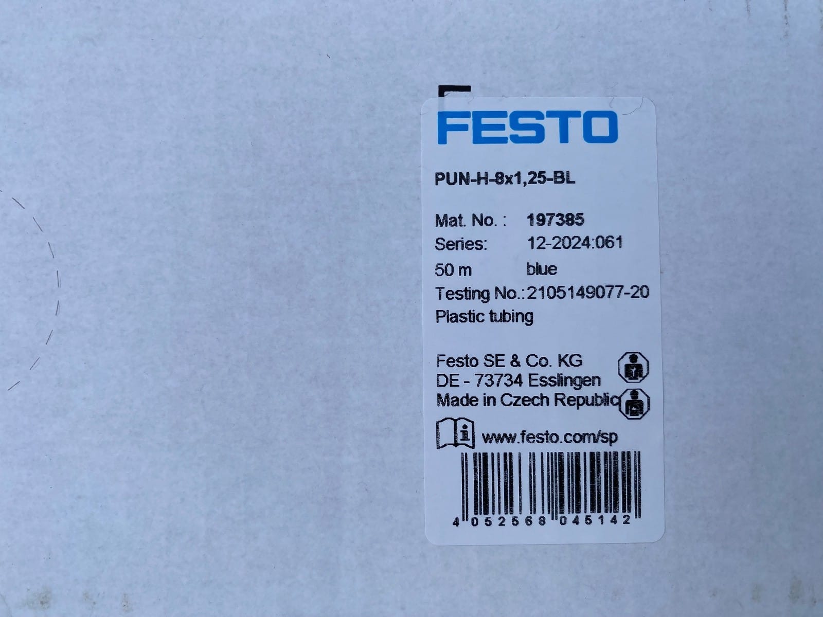 Festo Pneumatikschlauch - PUN-H-8X1,25-BL - Blau - 50m - OVP - Neu – Bild 4