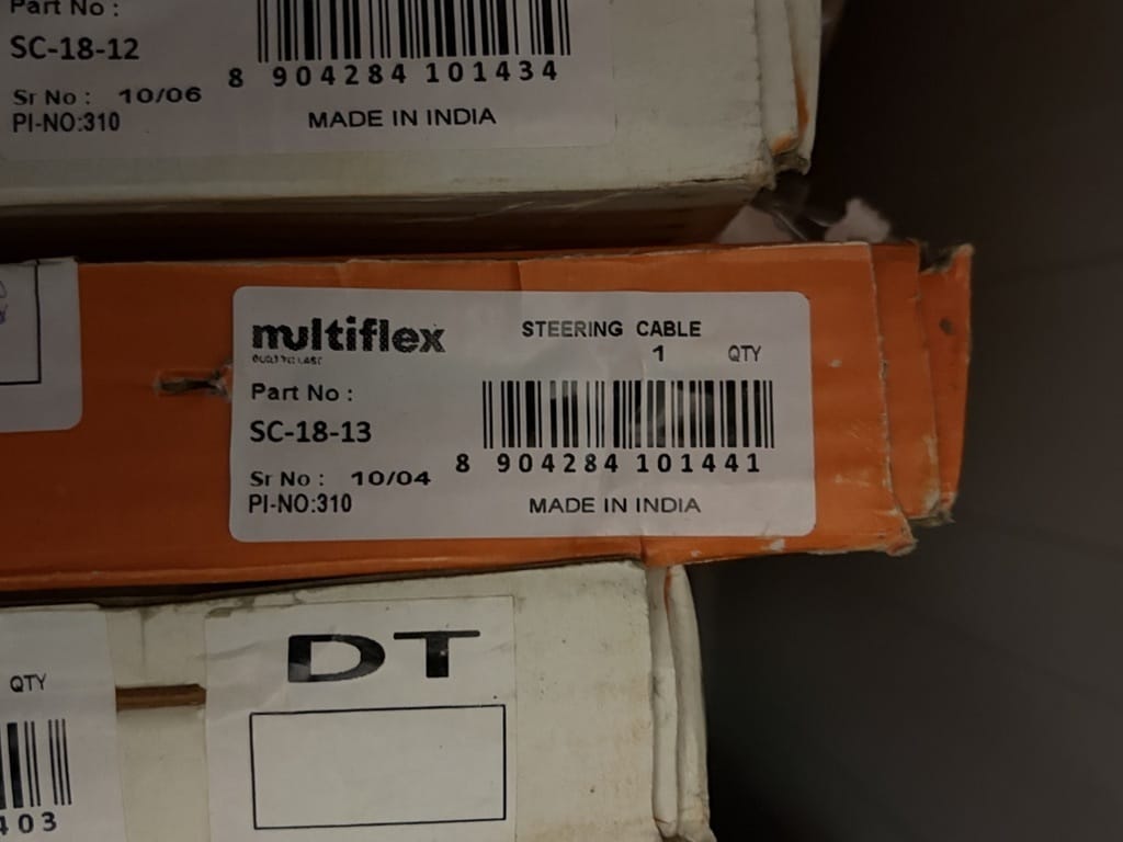 Steuerseil Multiflex SC-18-13 ⚓ - PI-NO:310, Sr NO: 10/04 - 13 Fuß, ca., 3,96m - OVP - Neu – Bild 3