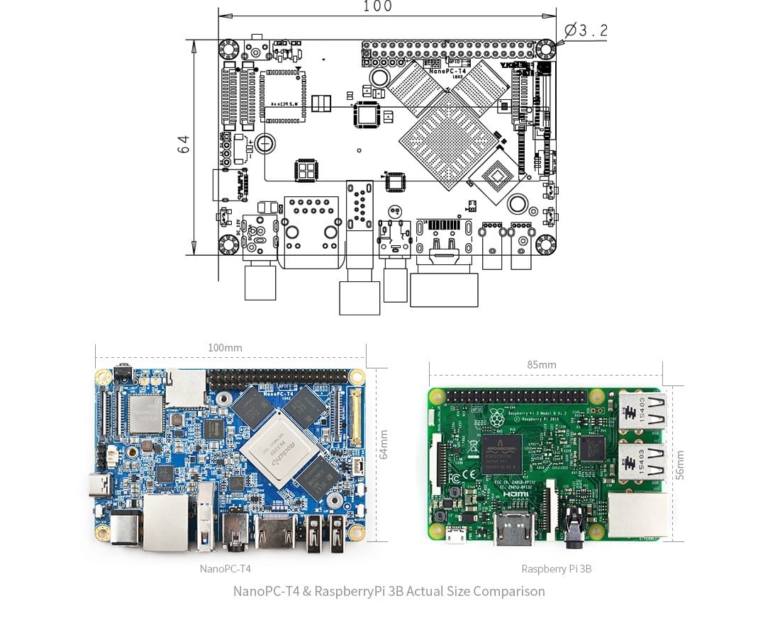 ⛏️ FriendlyElec NanoPC-T4  2Ghz, 4GB RAM für ZENIQ HUB - Krypto Manager -Neu – Bild 7