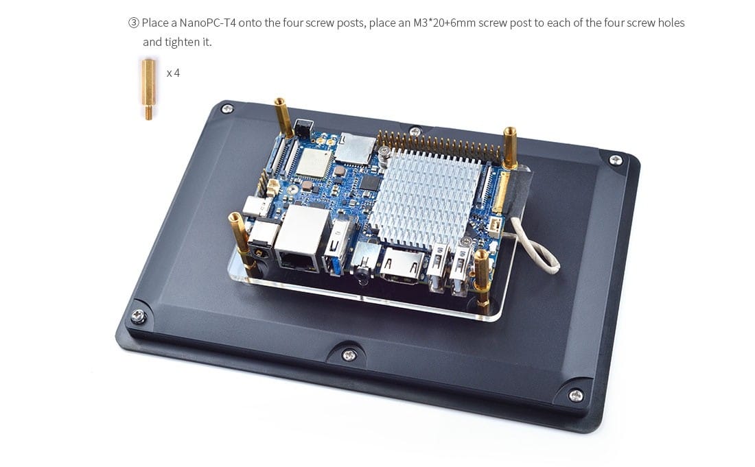 FriendlyElec HD702E - 7-Zoll eDP LCD Display mit kapazitivem Touchscreen, funktioniert mit NanoPC -T4 - OVP - Neu – Bild 10